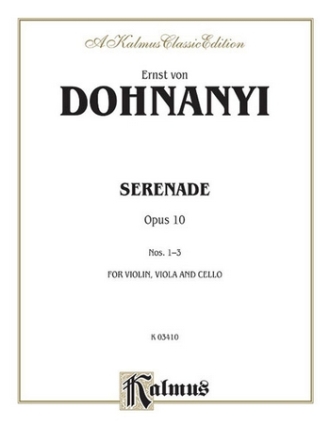 Serenade op.10,1-3 for violin, viola and cello parts