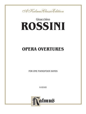 Rossini Opera Overtures for piano 4 hands score