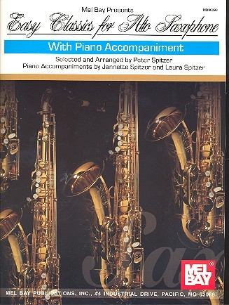 Easy Classics for alto saxophone and piano accompaniment