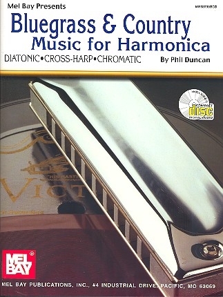 Bluegrass and Country (+CD) Music for harmonica diatonic, cross-harp, chromatic
