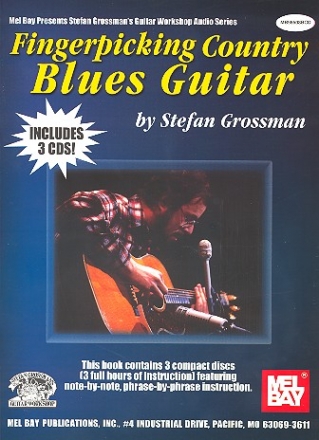 Fingerpicking Country Blues Guitar (+3 CD's): for guitar/tab