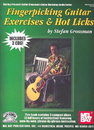 Fingerpicking Guitar Exercises & Hot Licks (+3 CD's): for guitar/tab