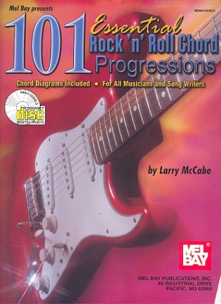 101 Essential Rock 'n' Roll Chord Progressions (+CD): for Guitar