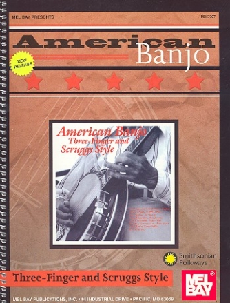 American Banjo - Three Finger and Scruggs Style for 5-string-banjo in tablature