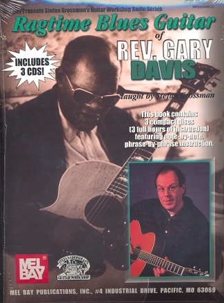 Ragtime Blues Guitar (+3 CD's) Note-by-note and phrase-by-phrase instruction
