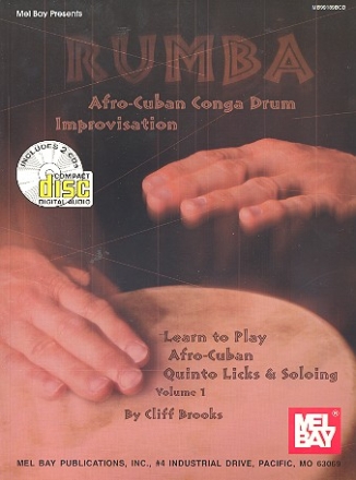 Rumba Vol.1 (+2 CD's) Afro-Cuban Conga Drum Improvisation Learn to Play Afro-Cuban Quinto Licks Vol.1
