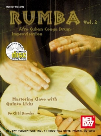 Rumba vol.2 (+2CD's) Afro Cuban conga drum improvisation mastering clave with quinto licks