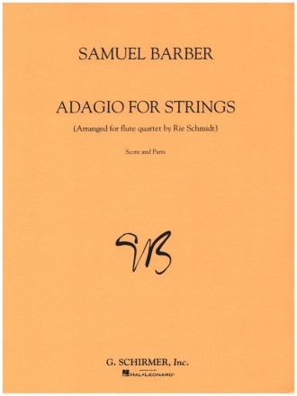 Adagio for Strings for 4 flutes score and parts
