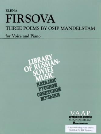 3 Poems by Osip Mandelstam for voice and piano (en/russ)