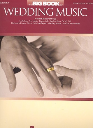 The big Book of Wedding Music: for piano/vocal/guitar