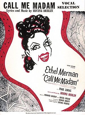 Irving Berlin, Call Me Madam Vocal and Piano Buch