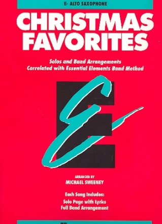 Christmas Favorites for concert band alto saxophone
