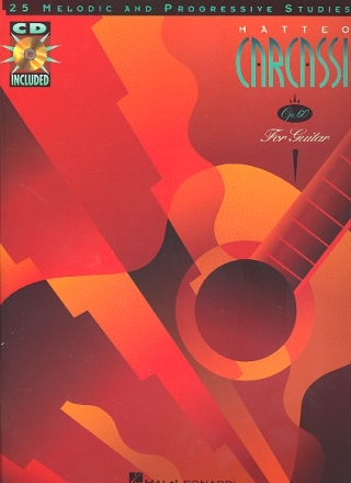 25 melodic and progressive Studies op.60 (+CD) for guitar