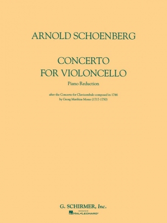 Concerto for cello and orchestra for cello and piano