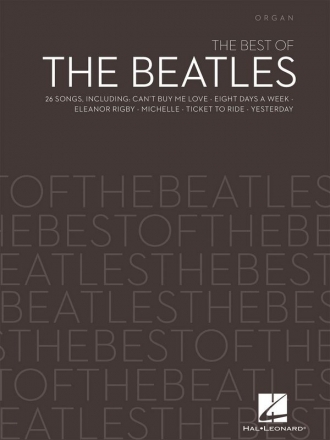 The Best of the Beatles for electronic organ