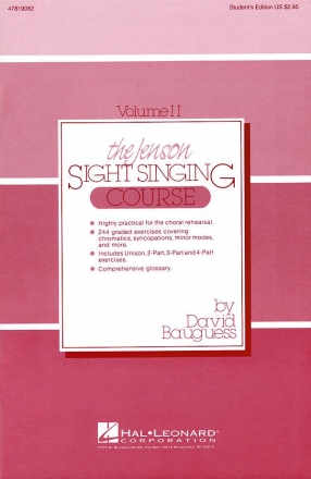David Bauguess, The Jenson Sight Singing Course Vol. II Chor Stimmen-Set
