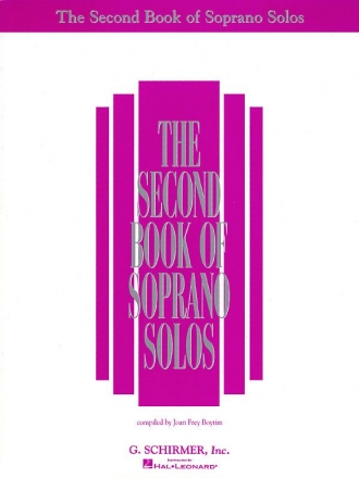 The second Book of Soprano Solos fr hohe Stimme und Klavier (orig/en)