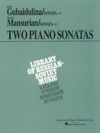 Sofia Gubaidulina, Two Piano Sonatas by Young Soviet Composers Klavier Buch