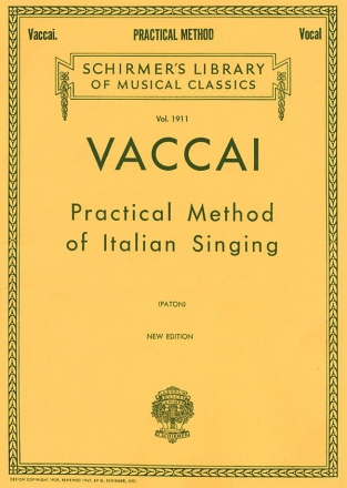 Practical Method of Italian Singing for high soprano