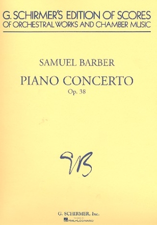 Concerto op.38 for Piano and Orchestra Score