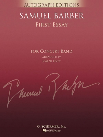 Samuel Barber, First Essay Concert Band Partitur