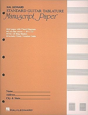 Guitar TAB Manuscript Paper  Buch