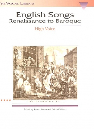 English songs from renaissance to baroque for high voice and piano