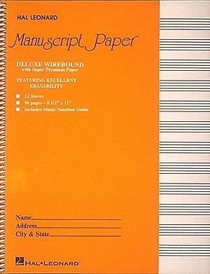 Deluxe Wirebound Super Premium Manuscript Paper  Buch