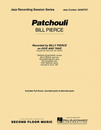 Bill Pierce, Patchouli Jazz Quintet Partitur + Stimmen