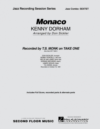 Kenny Dorham, Monaco Jazz Sextet Partitur + Stimmen