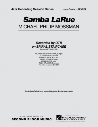 Michael Philip Mossman, Samba Larue - Sextet Melody Line [variable tuning] and Rhythm Section Partitur + Stimmen