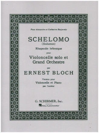 Schelomo for violoncello and piano