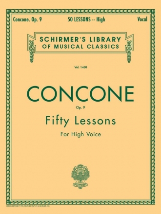 50 Lessons op.9 for high voice and Piano