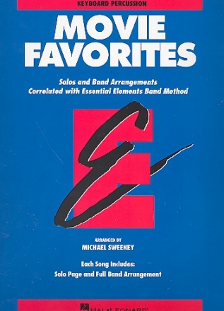 Movie Favorites: for band keyboard / percussion