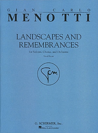 Gian Carlo Menotti, Landscapes & Remembrances SATB Chorpartitur