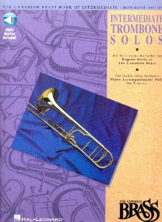 The Canadian Brass Book of intermediate trombone solos (audio access) for trombone and piano