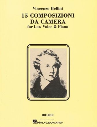 Vincenzo Bellini, 15 Composizioni da Camera Low Voice Buch
