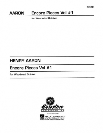 Encore Pieces for Woodwind Quintet, Vol. 1 Oboe Buch