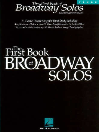 The First Book of Broadway Solos Tenor Buch