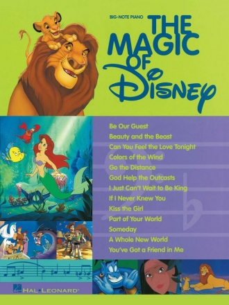 The Magic of Disney: songbook for big-note piano and voice