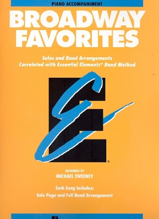 Broadway Favorites: for concert band piano accompaniment