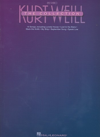Kurt Weill: The Collection for easy piano (16 songs)