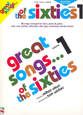 Great Songs of the Sixties vol.1 82 songs for voice, piano, guitar 