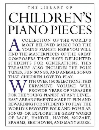 The Library of Children's Piano Pieces Easy Piano Buch