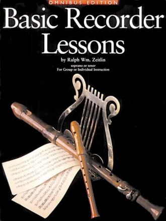 Basic Recorder Lessons  for soprano or tenor recorder