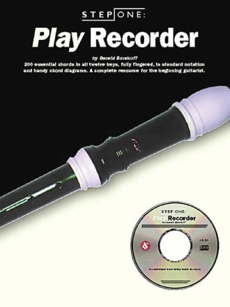Step One: Play Recorder Recorder Buch + CD