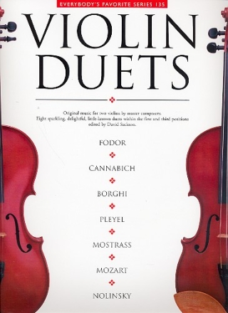 Violin Duets original music for 2 violins by master composers,  parts