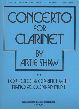 Concerto for clarinet for solo bb clarinet and piano accompaniment