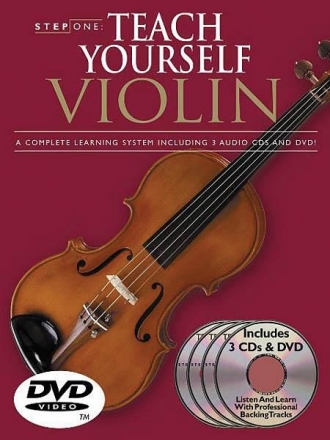 Step One: Teach Yourself Violin Course Violin Buch + 3 CDs + DVD-ROM