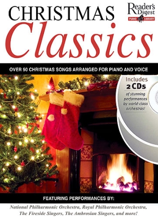 Christmas Classics (+ 2 CD's) for piano (and voice)